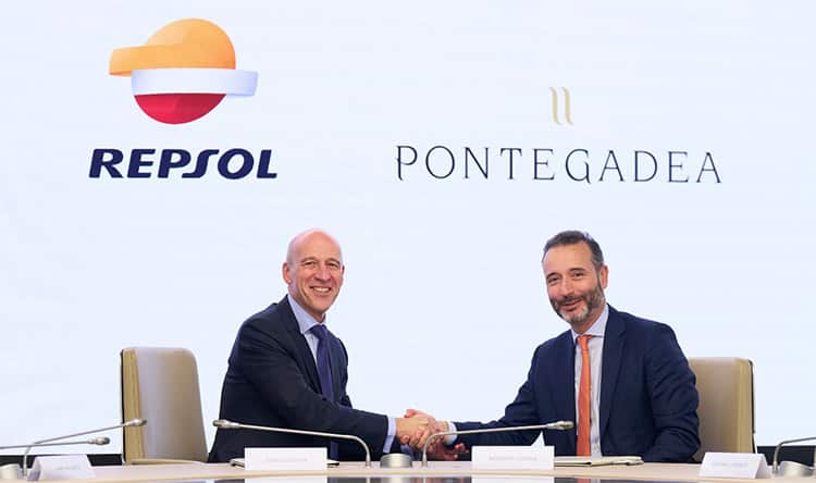 João Costeira, Director General de Generación Baja en Carbono de Repsol, y Roberto Cibeira, Consejero Delegado de Pontegadea.